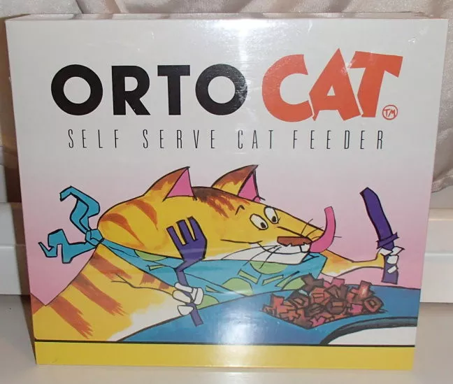 OrtoCat Self Serve Circular Cat Feeder Food/Treats Puzzle Game Toy ~ New