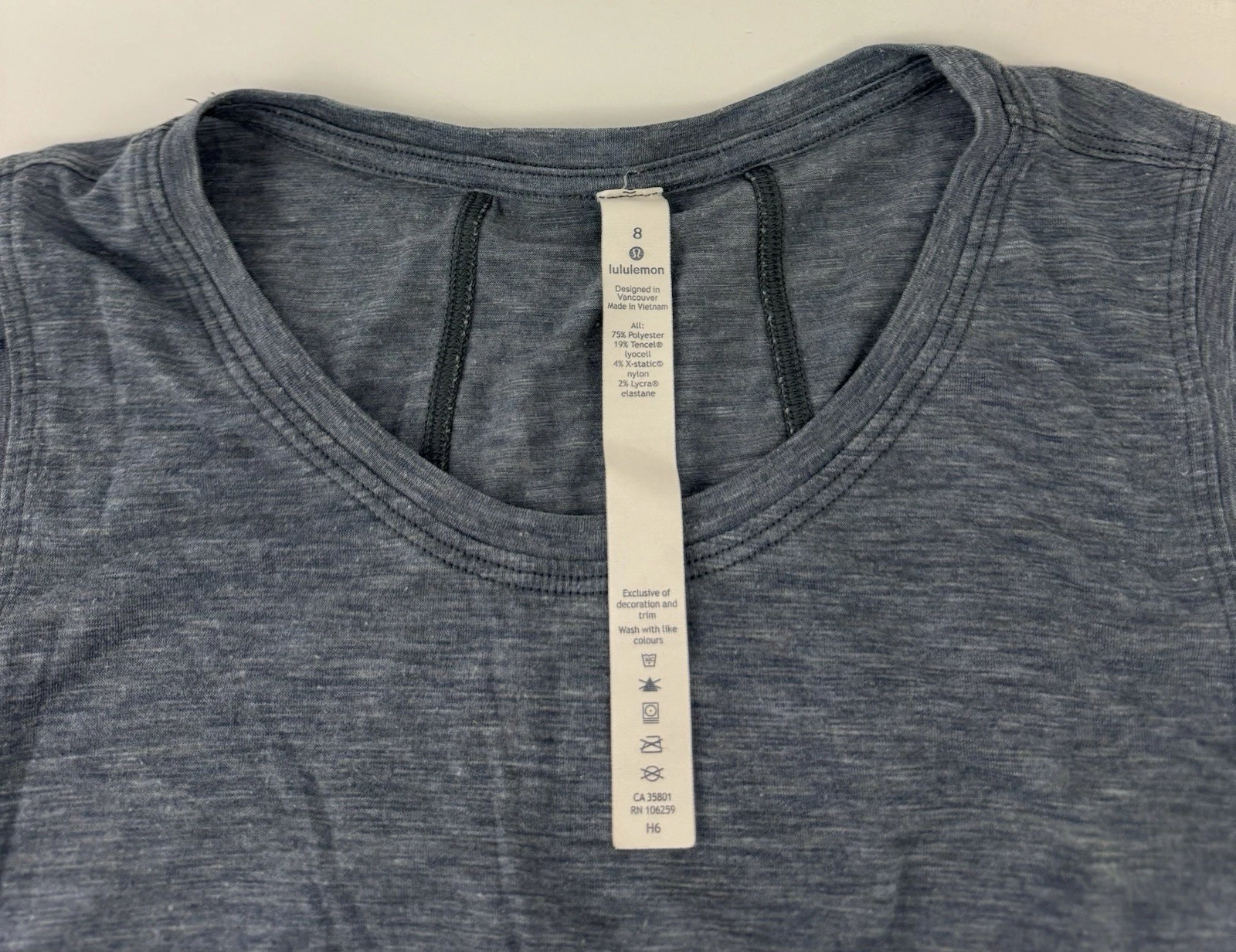 lululemon box it out muscle heathered night tide tank-top