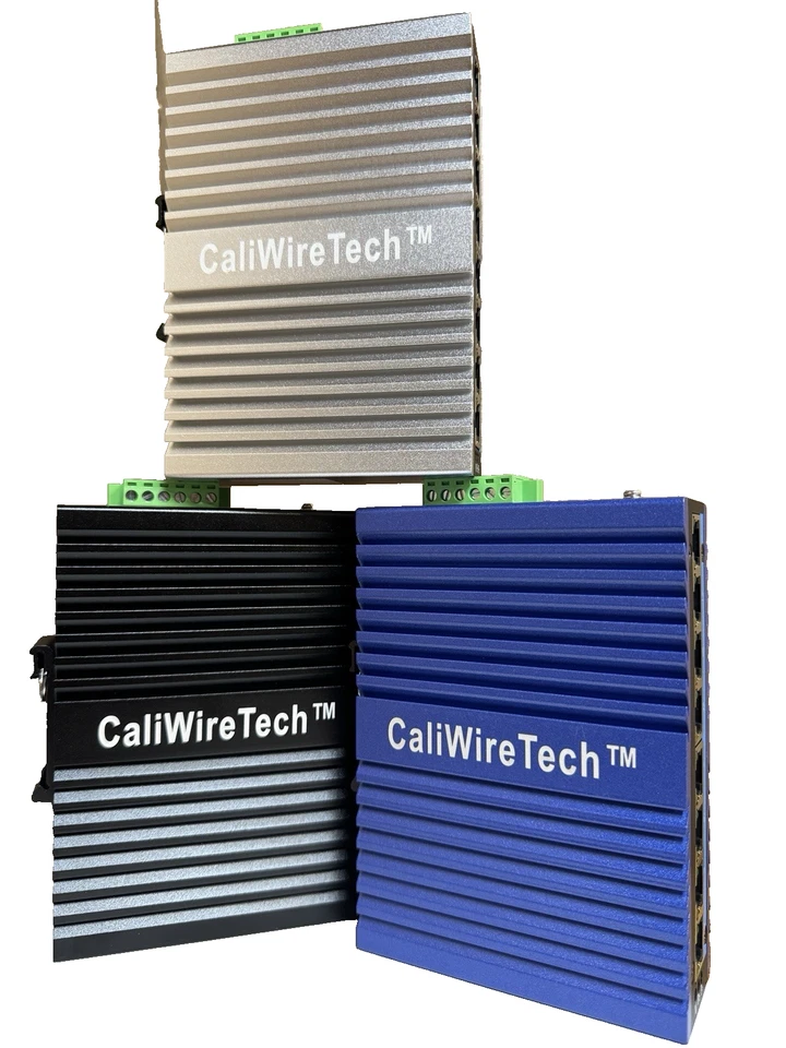 8 Port Industrial Poe Switch with 10/100/1000M IP40, Power Supply, DIN mount - Image 2 of 4