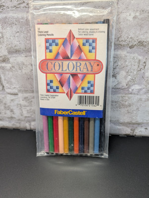Faber Castle Coloray Thick Lead Coloring Pencils Set Of 12