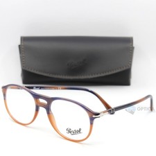 NEW Persol 3202-V 1066 Round Eyeglasses Frame Havana 53mm Authentic