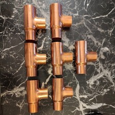 1-1/4 X 1 X 1 In Copper Tee Pipe Fittings 