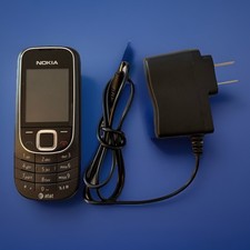 Nokia 2320c-2b Vintage Cell Phone Black Tested Good Charger,Collectible Retro