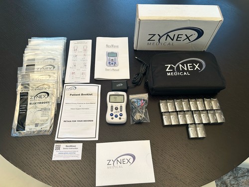 Zynex Medical NexWave TENS Unit w/Leads, 18 Batteries, Cord, and 84 Electrodes