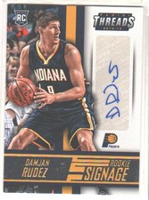 2014-15 Panini Threads - Rookie Signage Damjan Rudez #1 (AU, RC)