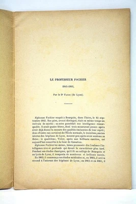 FAURE Le professeur Fochier Obstétrique Médecine Paris 1904 - Photo 1/4