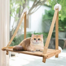 Cat Window Perch - Foldable Cat Hammock for Window, Soft Seat Machine Washabl...