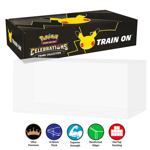 Protectors for POKEMON TCG Celebrations 25th Anniversary Prime Box