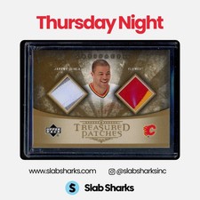 2005 UPPER DECK ARTIFACTS #TPD-JI JAROME IGINLA TREASURED PATCHES DUAL MEM /15