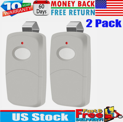 2x For 3089 multi-code multicode 308911 Linear MCS308911 300mhz 1 button remote