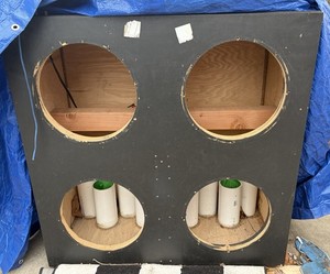 Large Universal Subwoofer Speaker Enclosure with 8 Ports