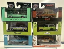 M2 Machines AutoThentics Release 142 : 1/64 Complete Set Of 6 Vehicles S142