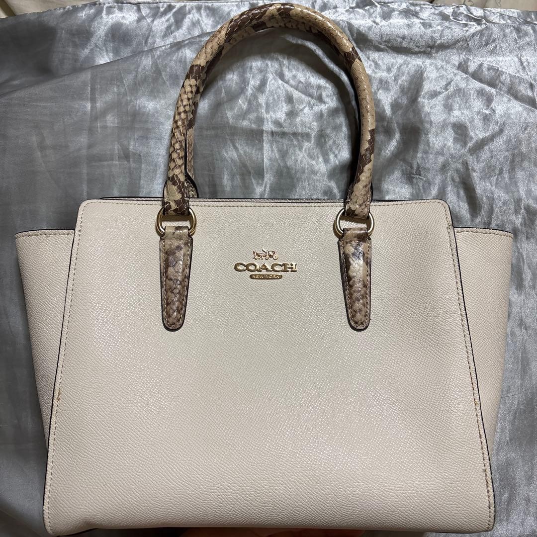 Coach 2way Python Pattern Shoulder Bag 7a - image 1