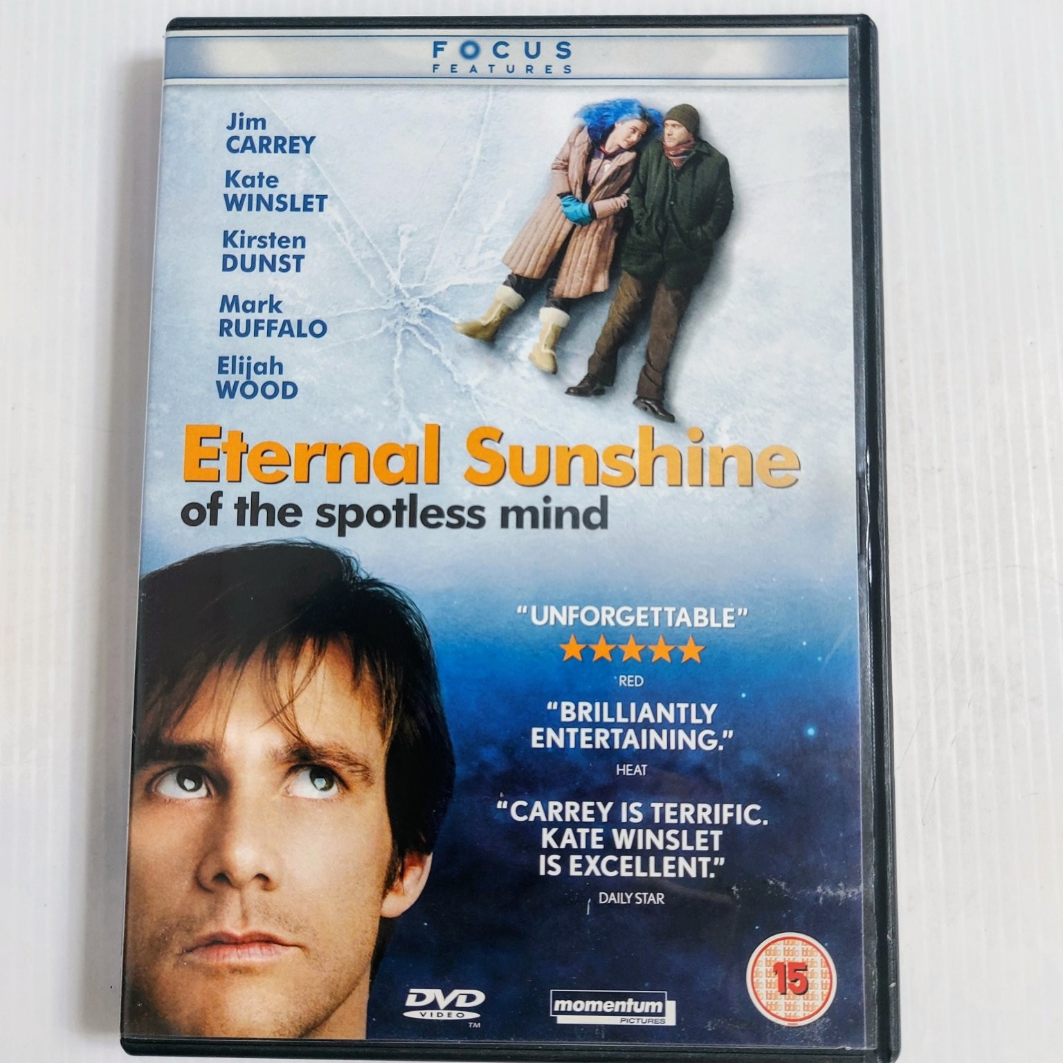 Eternal Sunshine of the Spotless Mind DVD 2004 Jim Carrey Kate Winslet
