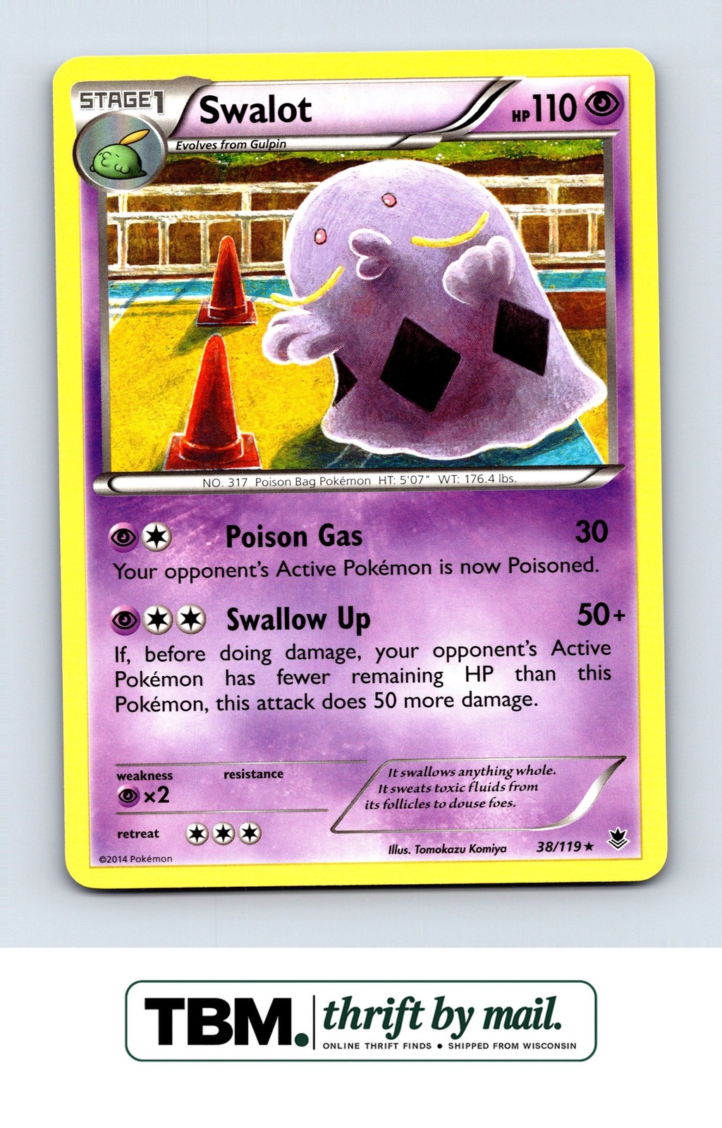 2014 Pokemon XY - Phantom Forces #38/119 Swalot
