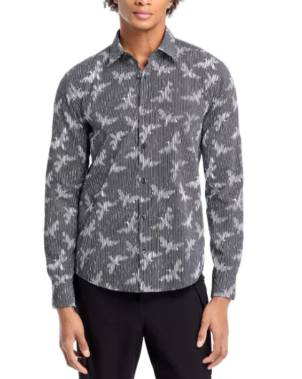HUGO Ermo Slim Fit Casual Button Down Shirt MSRP 128 9290₽