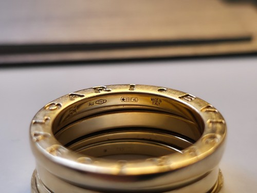 Bvlgari b zero 1 ring, 18ct Yellow Gold, Size 51 / L. With Box And Papers - Picture 12 of 24