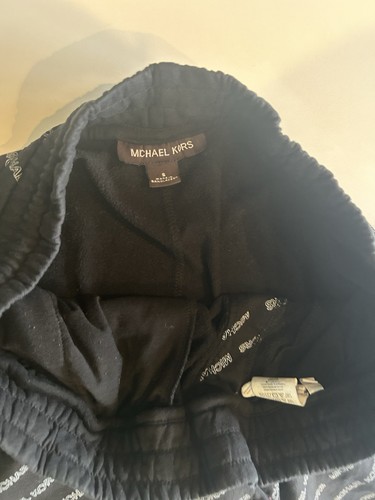 Pantaloncini lounge Michael KORS neri taglia small usati in ottime condizioni logo Spellout - Foto 9 di 10