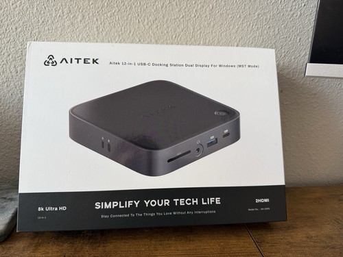 Aitek 12-in-1 Docking Station 8K ultraHD 2 HDMI - 第 1/1 張圖片