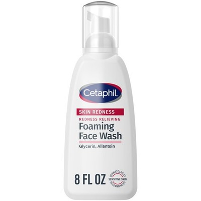 Cetaphil Redness Relieving Foaming Face Wash For 8 Fl Oz (Pack of 1), white