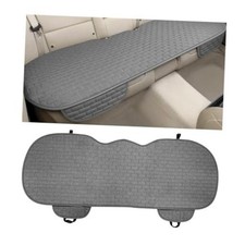 Linen Car Seat Cover Anti-slip Long Bottom Rear Seat Cover Back Gray Linen Car Seat Cover Anti-slip Long Bottom Rear Seat Cover Back Gray