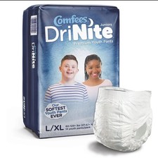 Comfees DriNite Juniors Youth Youth Absorbent Underwear Large / X-Large 60 to