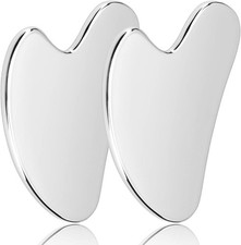 Herramientas faciales Gua Sha - Guasha el rostro - masaje de acero inoxidable