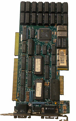 TI TMS34010 ISA Graphics Card D-Sub VGA Multiple Monitor Support Heatsink