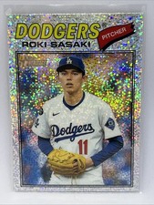 Roki Sasaki - 2026 Topps Heritage #39 Chrome Silver Sparkle DOGERS