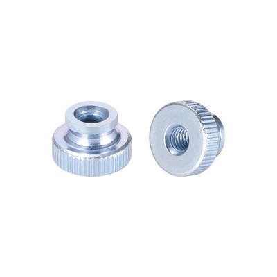 Knurled Thumb Nuts, M4 Round Knobs with , Zinc Plating, 30 Pcs