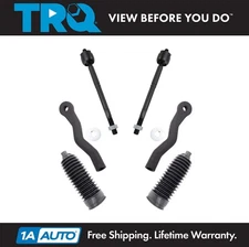 TRQ Inner & Outer Tie Rod End Set w/ Bellows for GS350 GS460 IS250 IS350 RWD