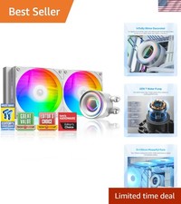 FX240 INF White AIO Cooler - 300W, Enhanced Cooling Easy Cable Management