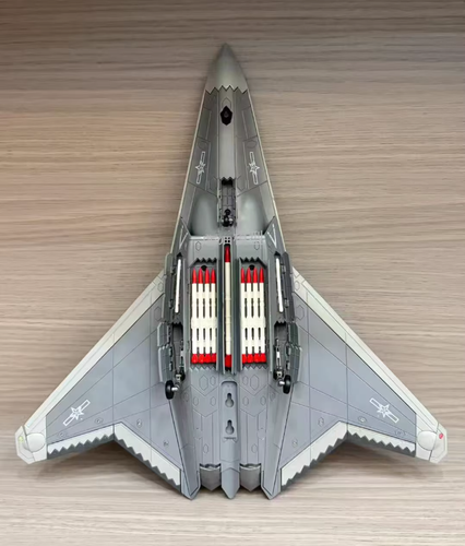 1:64 36CM CINA J-50 The Sixth-generation Stealth Fighter Jet Diecast Model - Foto 6 di 9