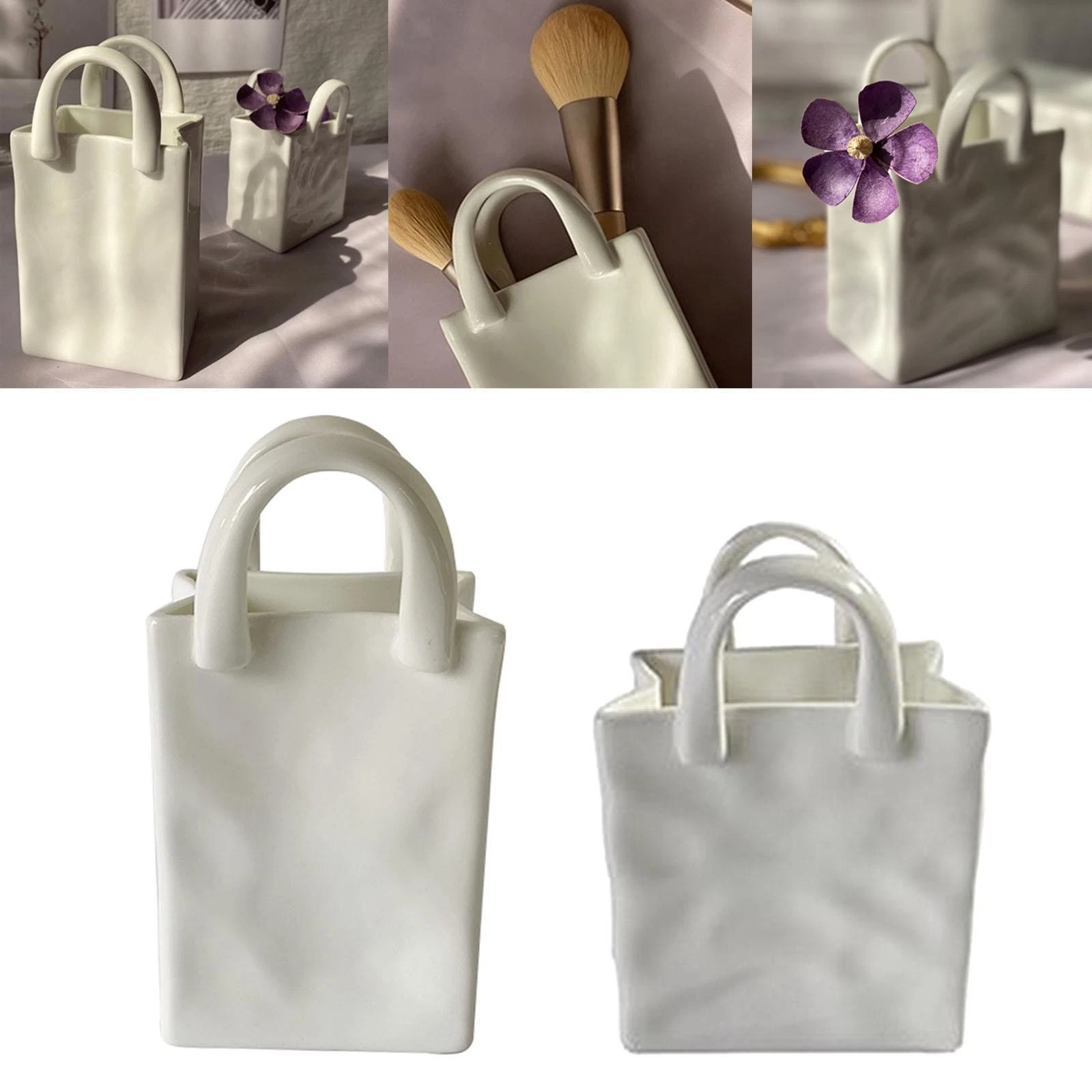 Modern Ceramic Vase Dry Flower Vase Flowerpot for Tabletop Home Living Room