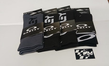 Oakley Apparel Socks  4pairs Blackout/Forged Iron Small AE10