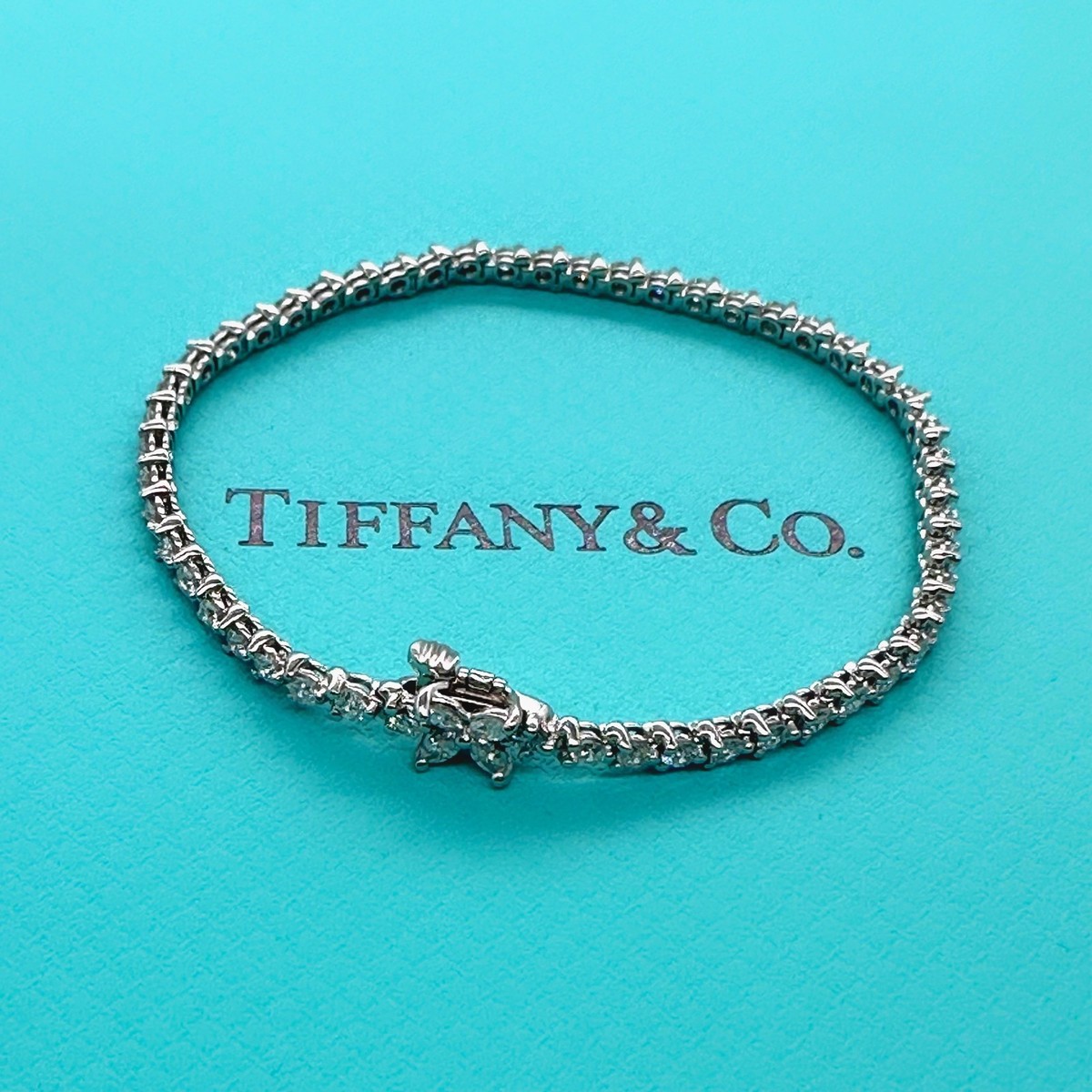 Tiffany & Co. Victoria Diamond Tennis Bracelet 3.08 tcw in