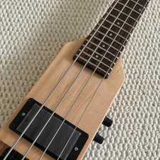 4 String Foldable Travel Electric Bass Guitar Rosewood Fretboard Mahgoany Body