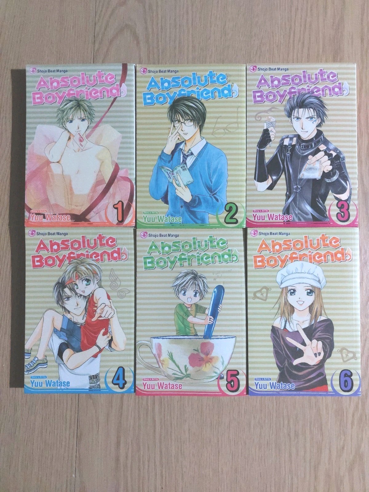 Absolute Boyfriend Volumes 1-6 Complete book Set - Anime/Manga - English