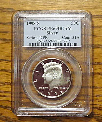 1998-S Kennedy Half Dollar Silver Proof PCGS PR69DCAM
