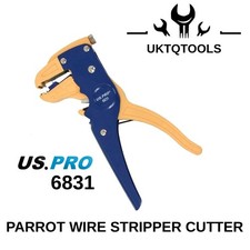 US PRO  Parrot Wire Stripper Cutter Self Adjusting Pliers Adjustable Electrical