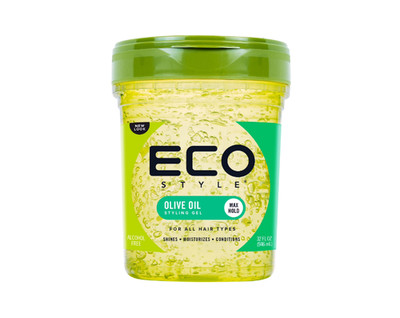 Eco Style Olive Oil Hair Styling Gel, 32 oz., Moisturizing, Unisex
