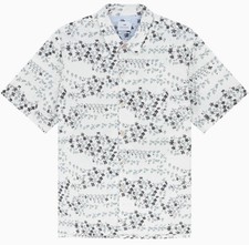 NWT $175 PAUL SMITH Cotton &ldquo;Jasmine&rdquo;  Short Sleeve Floral Shirt. Size Large