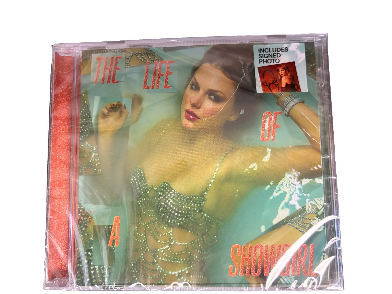 Taylor Swift - The Life of a Showgirl CD + Hand Signed Photo 3 SHIPS NOW!