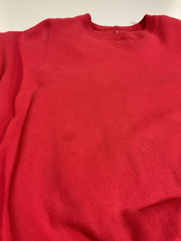 Sudadera roja vintage Gap Blank para mujer talla M cuadrada años 90 Foto 3 de 4