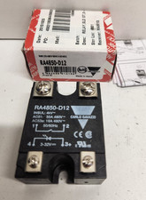 NEW IN BOX CARLO GAVAZZI 50A 480V 3-32V SOLID STATE RELAY RA4850-D12