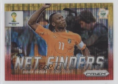 2014 Panini Prizm World Cup Net Finders Yellow & Red Pulsar Didier Drogba #8 xp6