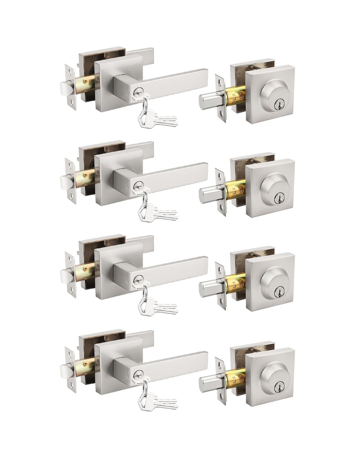Keyed Alike Front/exterior Door Levers With Single Cyli...