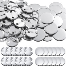 300 Pieces Blank Button Making Supplies round Badge Parts Metal Pin Badge Kit fo