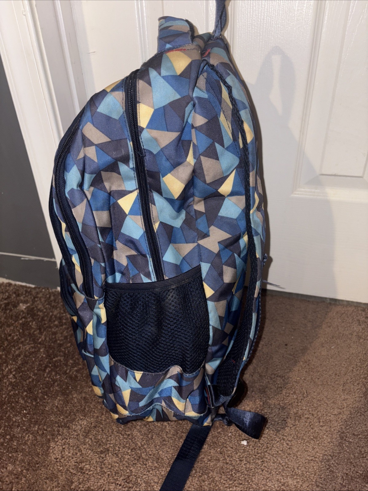 16-inch Patterned Blue Colored School Backpack, T… - image 6