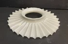 Vintage Victorian White Milk Glass 8.5" Petticoat Kerosene Lamp Chimney Shade